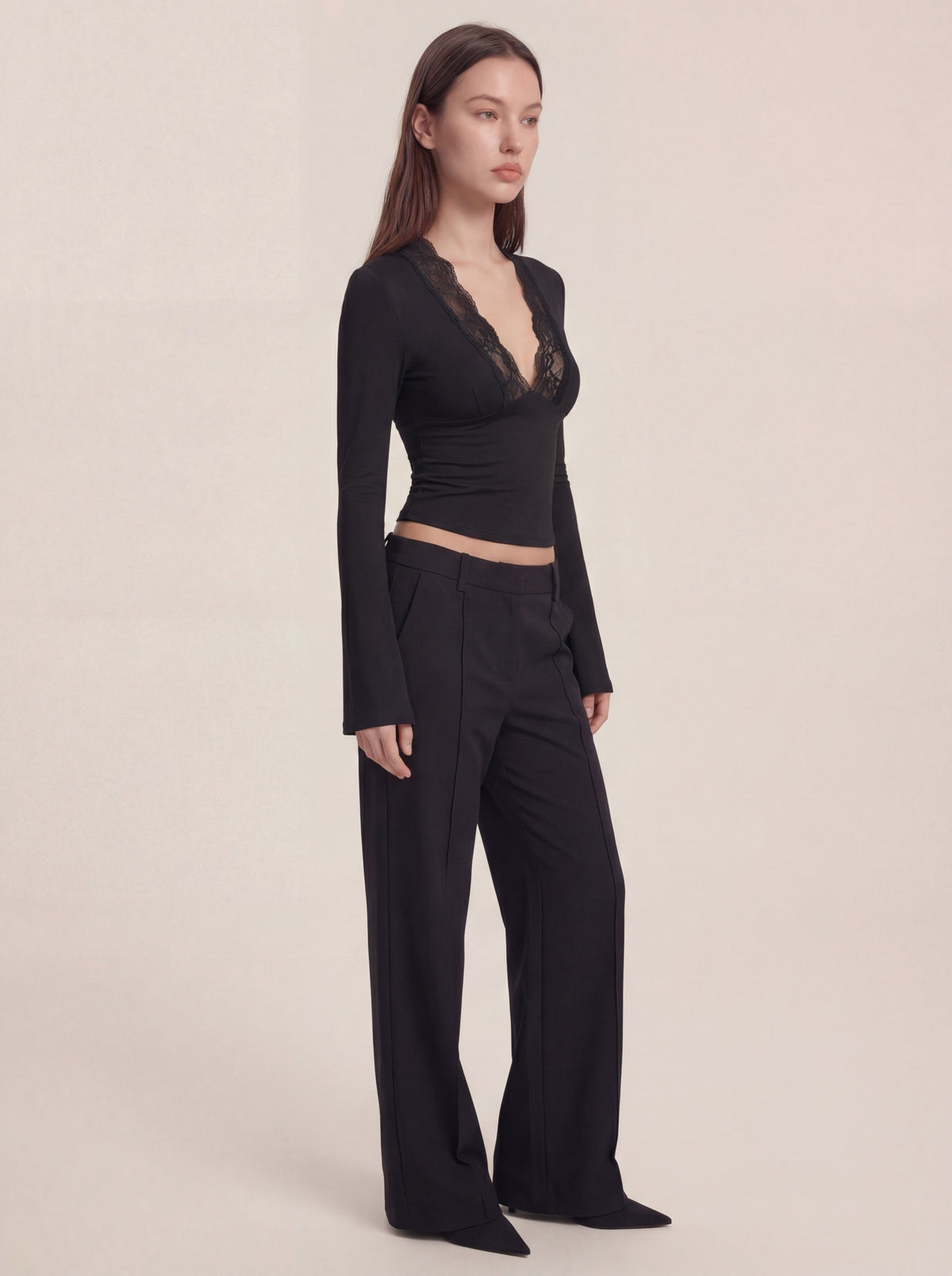 Maya Lace Top - Black